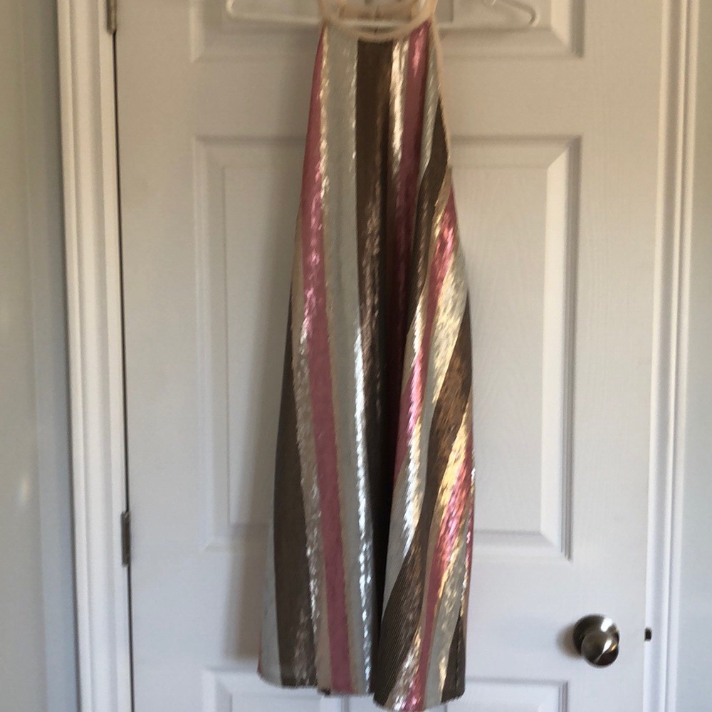 Striped Sequin trapeze dress.  Never worn.